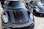 Black-On-Black Porsche 911 R Meets Black 918 Spyder in Magic Trick Photo