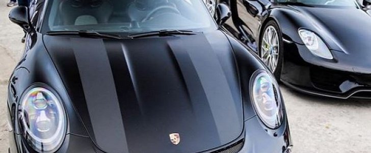Black On Black Porsche 911 R