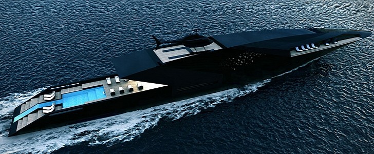 Black Swan Concept, the Perfect Superyacht for the Billionaire Supervillain