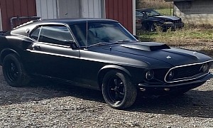 All Black 1969 Ford Mustang Mach 1 Looks Like a Spawn from Hell, Goes for $45K