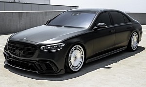 Blacked-Out Mercedes S-Class on Custom Wheels Has All the Fun in Town on Speed Dial