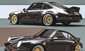 Blacked-Out Porsche 930 Keeps Proud Ducktail Even After Fall to the JDM Side