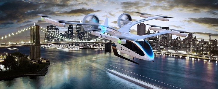 Eve will provide up to 60 air taxis to Blade to operate them across the U.S.