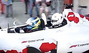 Blind Formula 1 Fan Surprised with Two Seater Tour of Circuit de Barcelona