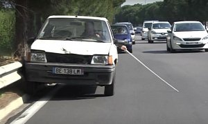 Blind Man Driving with White Stick Tests Police, Extreme Prank by Remi Gaillard