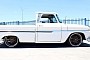 Blinding White 1966 Chevrolet C10 Has the Interior of an Old-Fashioned American Diner