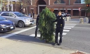Blocking Traffic While Dressed As A Tree Will Get You Arrested, So Don't Do It