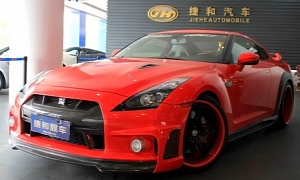 Blood-Red Nissan GT-R Gets Bodykit in China