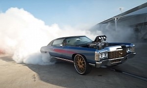 Blown Chevrolet Caprice Donk Dynos 850 HP, Does Massive Burnout to Celebrate