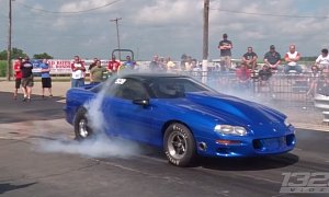 Blown Chevy Camaro Does 8.63-Second Quarter Mile Run at 158 MPH