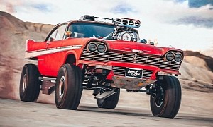 Blown Plymouth Fury “Christine 2.0” Looks Digitally Ready for Mad Max Haunting