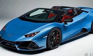 Blu Aegir Lamborghini Huracan Evo Spyder Is a Screaming Spec