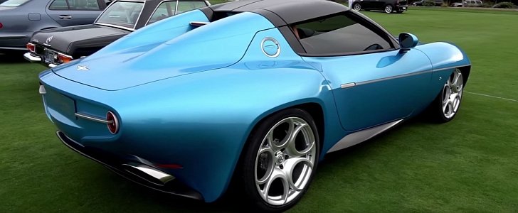  Blue Alfa Romeo Disco Volante Spyder Looks Stunning at Monterey Car Week