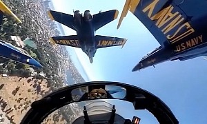 Blue Angels Pilots Make Flying Within Reaching Distance of Other Planes Look Like a Breeze