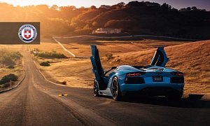 Blue Aventador Roadster on HRE Wheels Is All You Could Ask For