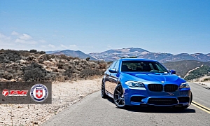 Blue BMW F10 M5 On HRE Wheels Hails from TAG Motorsports