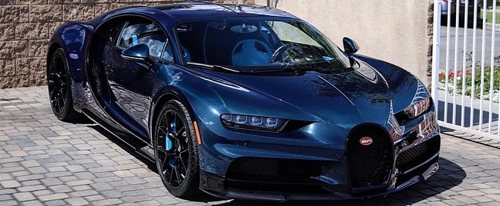 Blue Carbon Bugatti Chiron