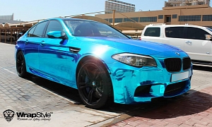 Blue Chrome BMW M5 Will Haunt Your Dreams