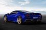 Blue Ferrari F8 Tributo with Golden Wheels Shows Lavish Spec