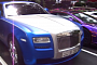 Blue Metallic Rolls Royce Ghost in London