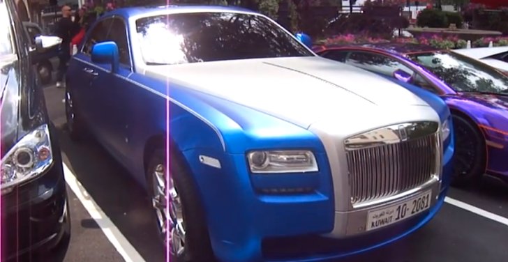 Blue Metallic Rolls Royce Ghost