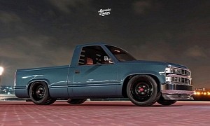 Blue-Tinted Carbon Fiber Body Hits the Sweet Spot for Chevy OBS Youngtimer