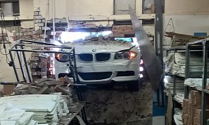 BMW 1 Series Coupe Makes Surprise Visit To Old Factory, Forgets To Use The Door