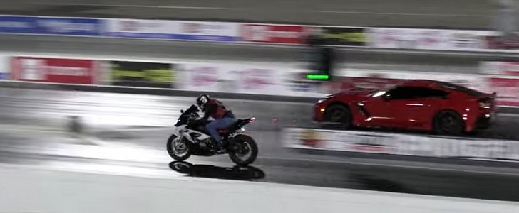 BMW 1000RR vs Hayabusa vs Kawasaki Ninja vs Corvette
