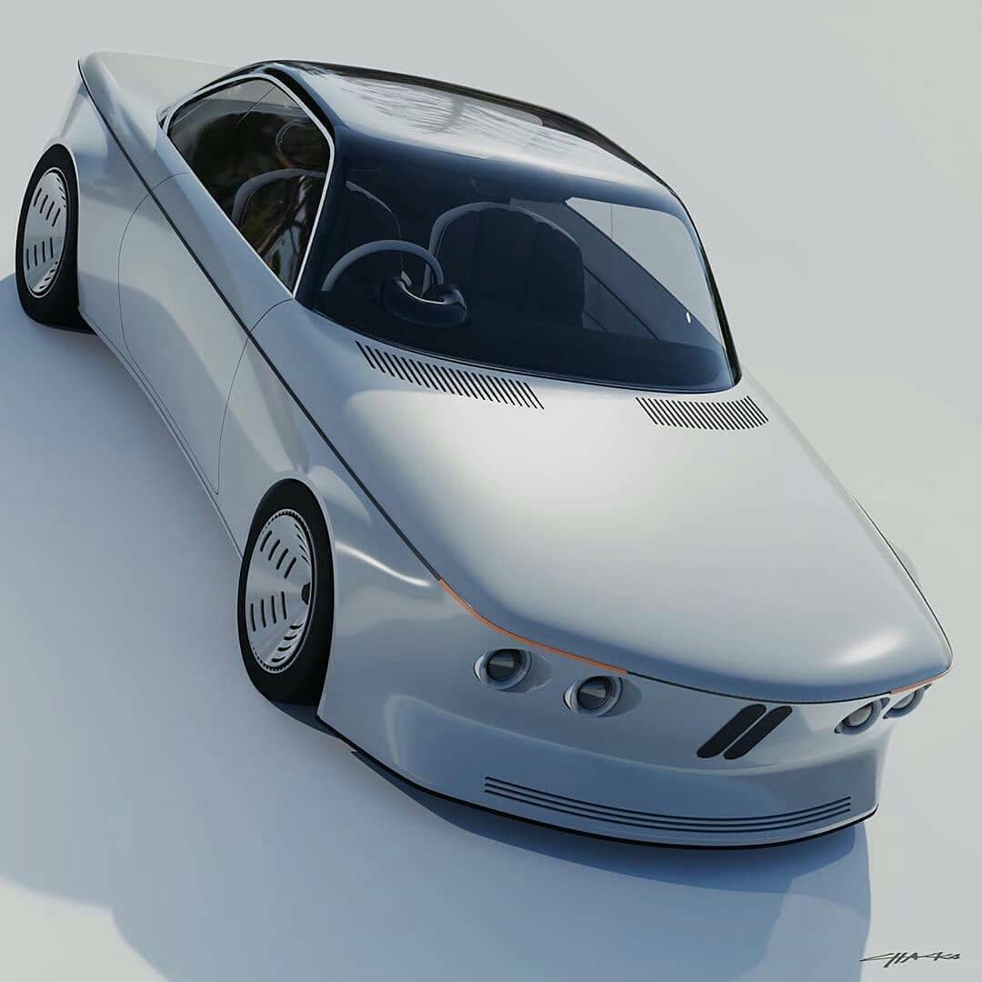 Bmw Ev9 Shows Stunning Retro Electric Design Autoevolution