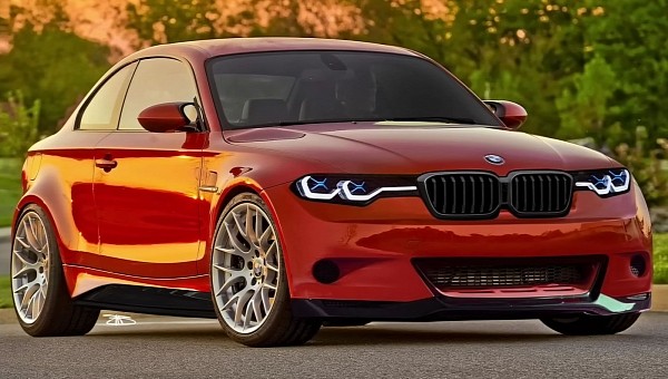 BMW 1M Coupe rendering by The Sketch Monkey