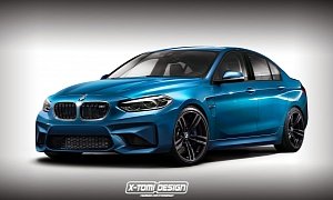 BMW 1M Sedan Looks Too Fast for FWD, Resembles Baby M5