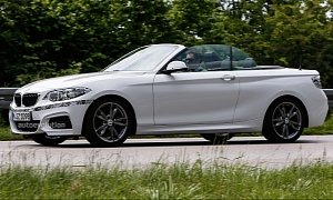 BMW 2 Series Convertible Spied Virtually Undisguised