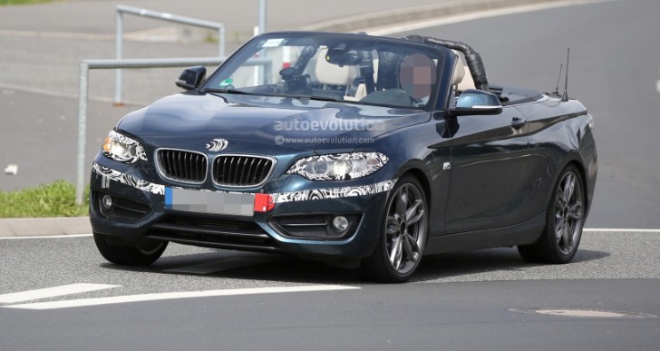 BMW 2 Series convertible with the roof down