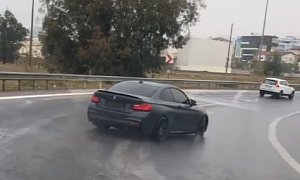 BMW 2 Series Does Savage Highway Drifting in Turkey, Goes All Wide