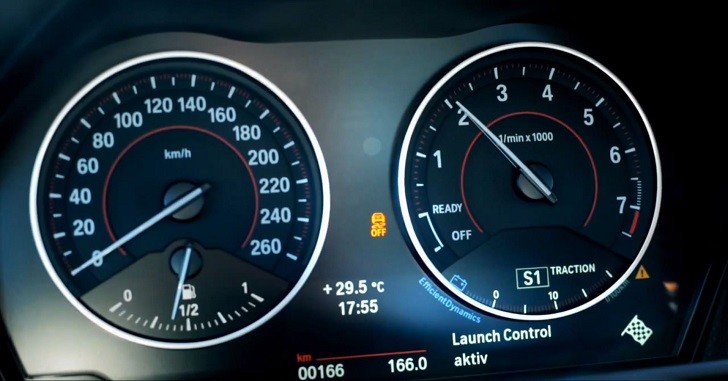 BMW Launch Control Instrument cluster
