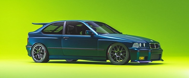 E36 BMW 3 Series Compact Ford Escort Cosworth mashup rendering by ar.visual_