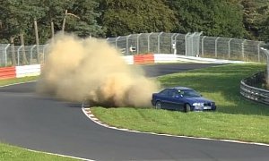 BMW M3 Dodges Massive Nurburgring Crash, Makes James Bond Exit