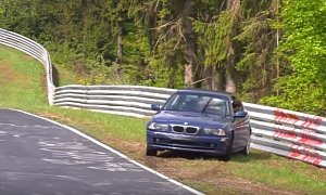 BMW 3 Series Coupe Nurburgring Near Crash is Ridiculously Close to Tears