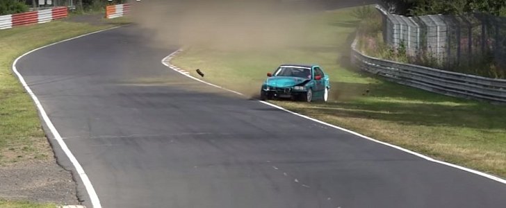 BMW 3 Series Racecar Has Nurburgring Crash