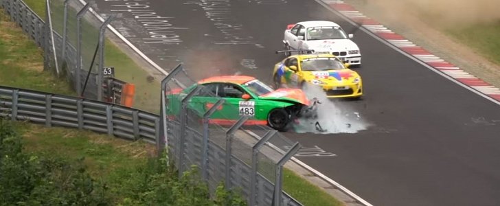 BMW 3 Series Racecar Nurburgring Crash