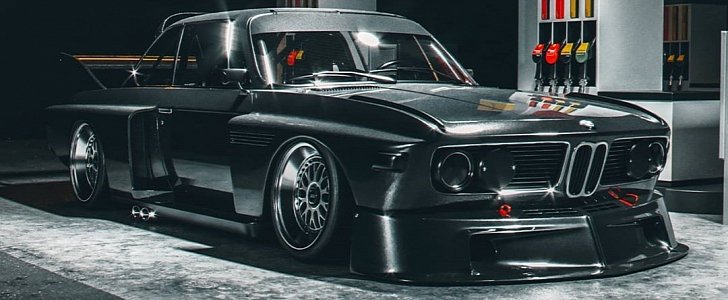 BMW 3.0 CSL "Batmobile" rendering