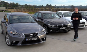BMW 316i vs Lexus IS250 vs Mercedes-Benz C200 vs Audi A4 Comparison Test