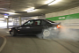 BMW 325i Drifts to the Top of a Parking Lot, Fast and Furious Style