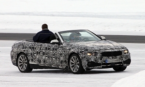 BMW 4 Series Convertible Testing with the Top Down