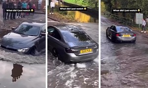 BMW 4 Series Doesn't Know It Can't Swim, Hits the Water Anyway