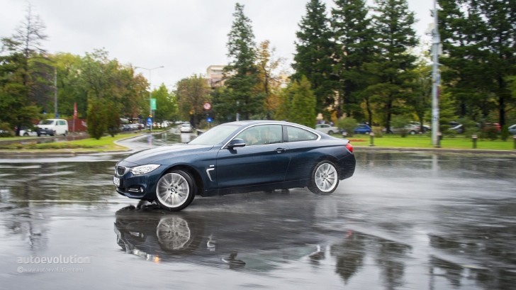 BMW 4 Series Drifting in the Rain