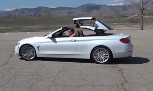 BMW 435i Convertible Takes Its Top Down for us, Slowly