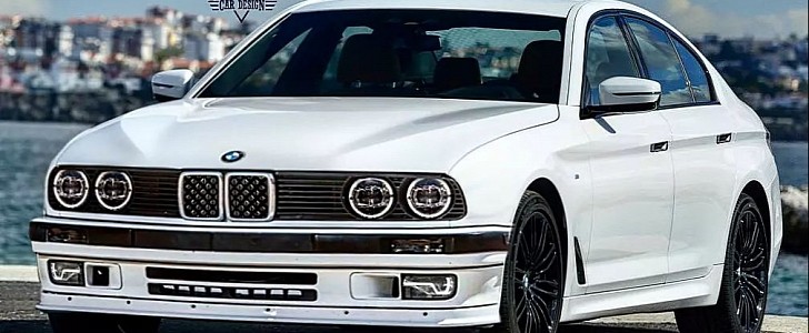 G30 BMW 5 Series rendering with E34 cues by hdm.design on Instagram