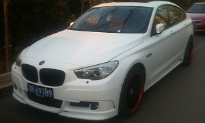 BMW 5 Series GT in Matte White Makes an Apperance in China