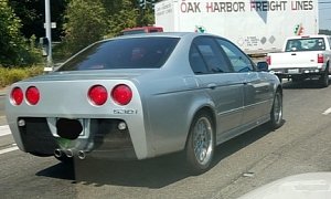 BMW 5 Series with Corvette Rear End Causes a Stir in Washington